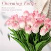 Artificial Tulips, Real Touch, Fake PU Tulip Bouquets, Flower Arrangements, Christmas and New Year Dining Tables, Home Decor