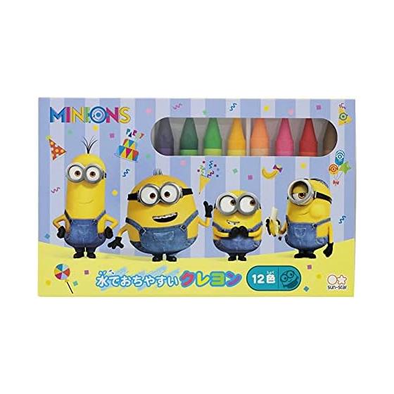 Sunstar Stationery Миньоны Легко смываемые восковые мелки 12 цветов 1822853A