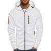 Plus Size Men's Zip Arm Hoodie: Autumn/Winter Sports Casual Sweatshirt Jacket