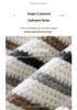 Striped Color Block Women's Drop Shoulder Cashmere Pullover Sweater