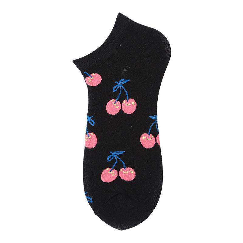 40 Style Fashion Colorful Short Socks Men Cotton Novelty Oil Painting Animals Food Avocado Casual Funny Ankle Sox