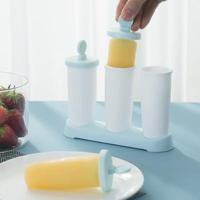 Household Ice Cream Mold, Refrigerator with Lid, Ice Lolly Making Box, Three-piece Ice Cube Tray, Popsicle Mold, Ice Cream Mold