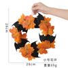 Faux Exquisite Maple Leaf Halloween Wreath With Decorative Bats Perfect For Holiday Decor Wall