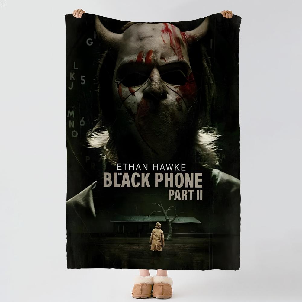 movie T-The Black Phone-E Throw Thick Comfort Flannel Quilt, Multi-scene Use Indoor Outdoor Daily Nap