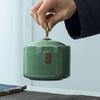 Tea Tea Bag Storage Box Geyao Tea Pot Ceramic Seal Pot Sugar Pot Moisture-proof Pot Tea Pot Living Room Coffee Table Decoration