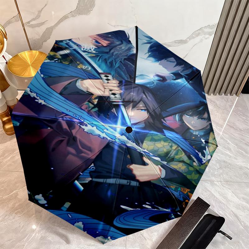 Japanese-style cartoon Demon Slayer Kamado Tanjiro & Kamado Nezuko umbrella including home travel and outdoor activities Multi functional umbrella 14