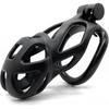 3D Printed X Model Chastity Cage with Key Lock and 5 Rings, Male Cobra Chastity Style Mens Device