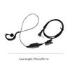 2 5mm Walkie Talkie Earphone Two-way Radio Headphone Lapel Clip Headset