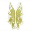 Gauze Sequins Thread Sequined Embroidery Patches Gold DIY Embroidery Sequin Lace Applique Sewing On Patches