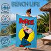 Popeye's Strength Displayed Beach Towel, Super Soft Microfiber, Perfect Gift for Her/Him, Birthday, for Pool, Beach, Travel, Decor Beach Party