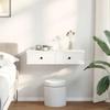 VidaXL Wall Shelf with Drawers White 80x31x17 Cm Engineered Wood 859950