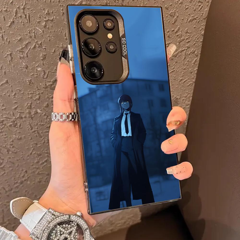 Coole Anime M-Makima Handyhülle Für SAMSUNG Galaxy S26 S25 S24 S23 S22 S21 S20 FE Plus Ultra Cover