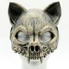 PU Foam Cats Skull Half Face Mask For Halloween Parties And Cosplay Event Lightweight And Comfortable Costume Face Cover