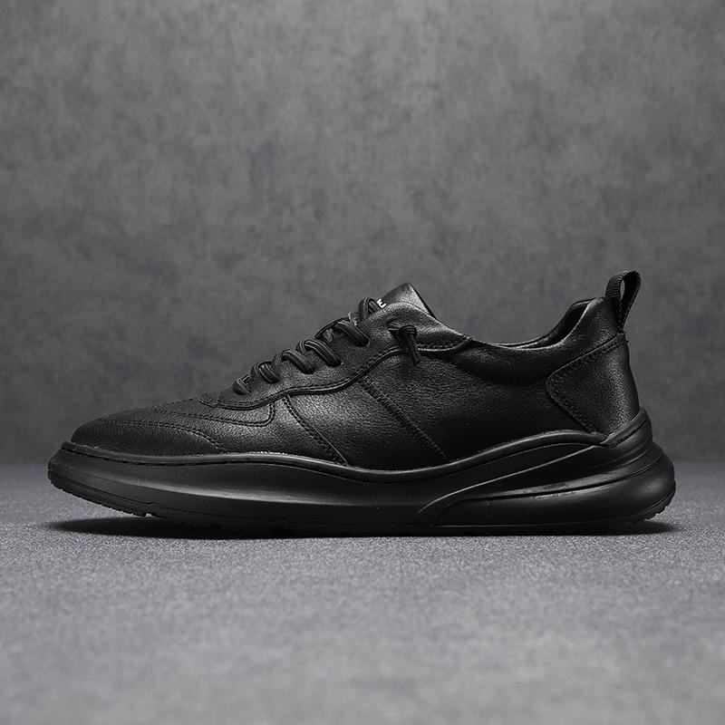 Fashion Italian Fashion Breathable Men Sneakers Outdoor Casual Leather Hiking Shoe Antiskid Skateboarding Shoes Brand Designer Flat Shoe