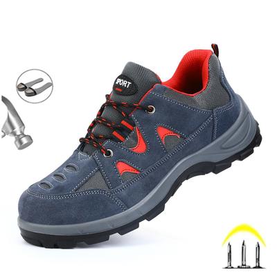 Sicherheits-Arbeitsschuhe zum Klettern für Herren, schlagfest, Stahlkopf, unzerstörbare Anti-Rutsch-Stiefel, Stahlkappe, pannensichere Herrenschuhe