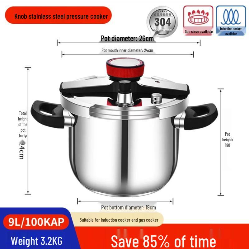 Zhishi 304 Stainless Steel Pressure Cooker