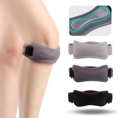 1Pcs Adjustable Patella Kneecap Band Silica Gel Knee Tendon Strap Protector Knee Pad Running Sports Cycling Gym Knee Support