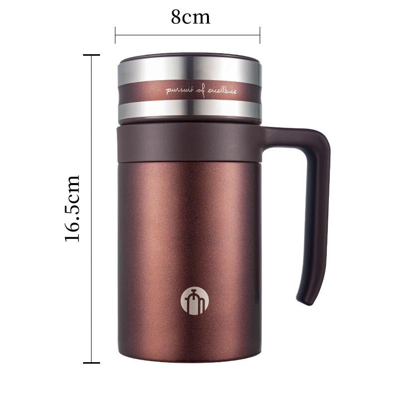 FUGUANG Cha Ma Shi Vacuum Business Mug with Yixing Zisha Liner, 428ml