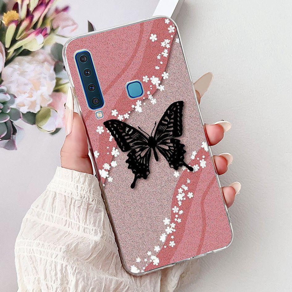 For Samsung Galaxy A7 A9 2018 Case New Fashion Flower Marble Soft Silicone Clear Phone Cover For Samsung A9 2018 SM-A920F Bumper