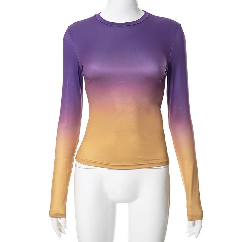 Women's Fashion Casual Long Sleeve O-Neck T-shirts and Tops