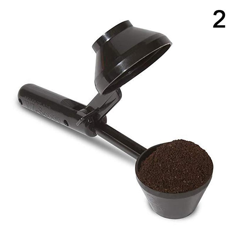 1 Pcs Coffee Scoop With Funnel For Reusable K-Cup Coffee Pot 2 Tablespoon Capacity Coffee Measuring Spoon Kitchen Accessories