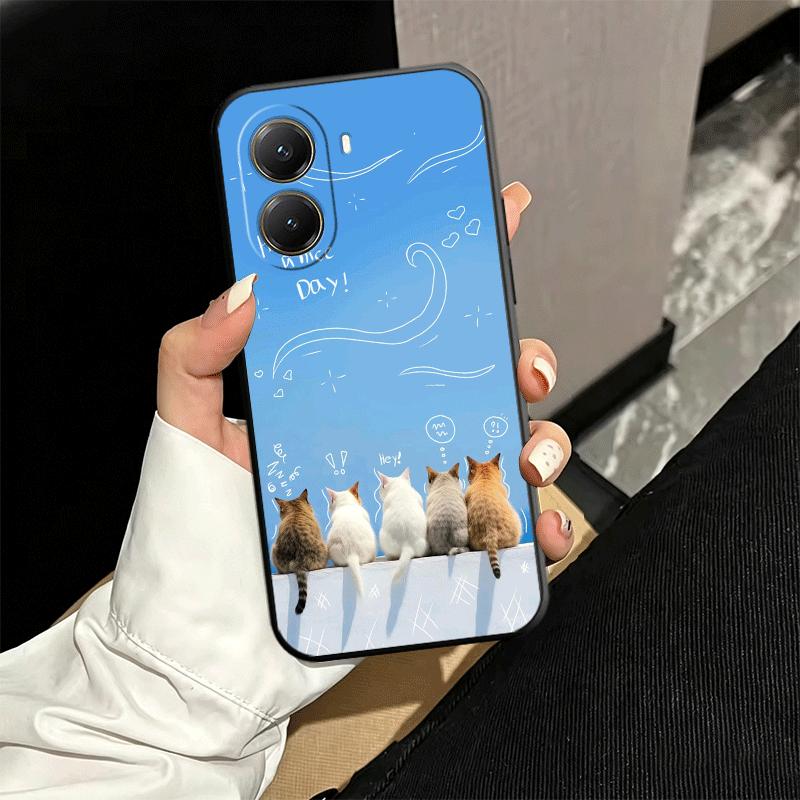 Cat Cute Kitten Cartoon Soft Phone Case for Xiaomi Poco X5 X6 X7 X8 Pro Max X3 F7 F8 Ultra M8 M7 M6 M5 Redmi 15 15C 14C 13C 12C