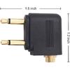 4-Pack Airline Airplane Flight Adapters for Headphones, Golden Plated 3.5mm Jack