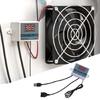 1 Set Three Button USB Temperature Control Cable Digital Display Temperature Thermostat for Cooling Fan and Blowers