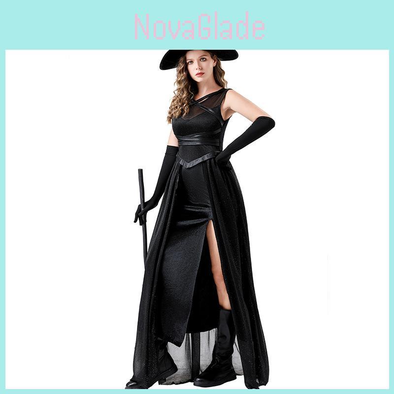 Halloween Wiccan Attire For Women With Stage Ready Polyester Fabric For Costume Party Night