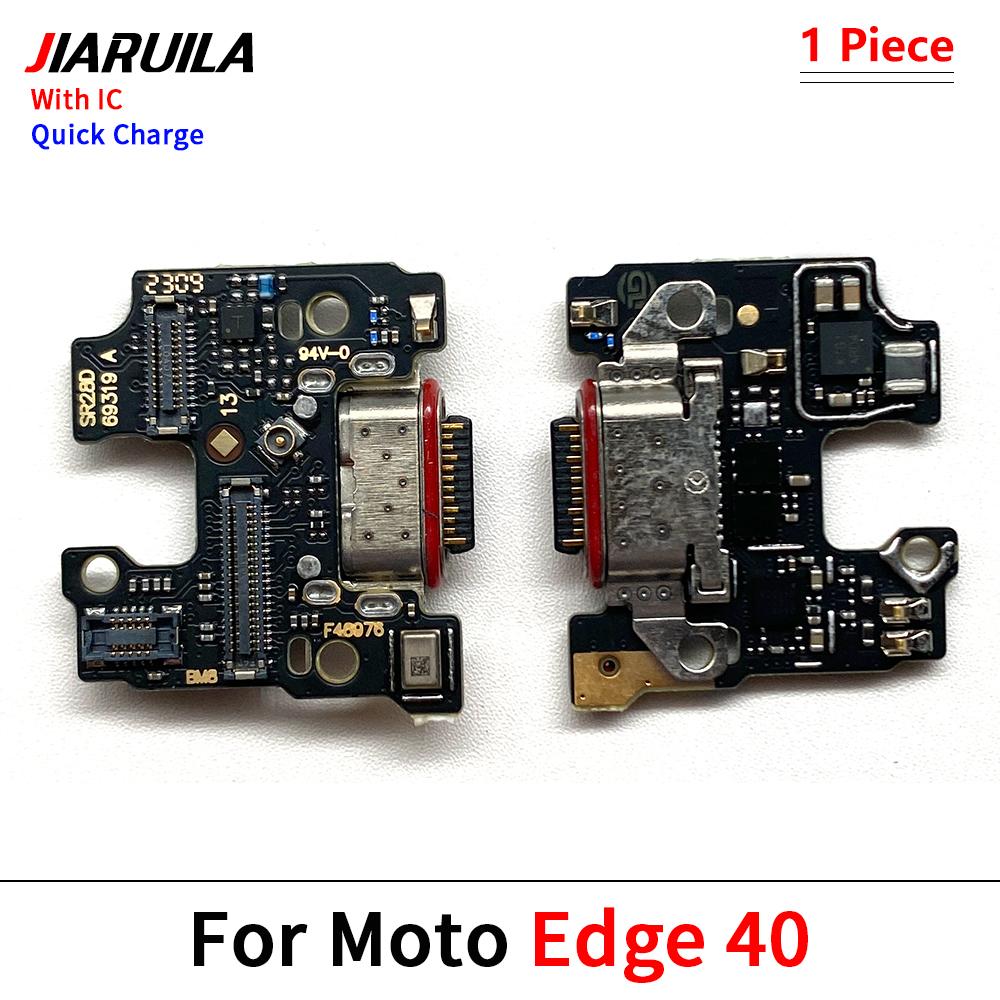 For Moto Edge 20 Lite Pro Edge 30 Fusion Neo USB Charging Port Charger Dock Connector Board Flex Cable With Mic Microphone