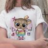 Fashion Trend New T -Shirt Cute Owl Graphic Printed Female T Shirt Casual Harajuku Crew Neck Ladies Tshirt