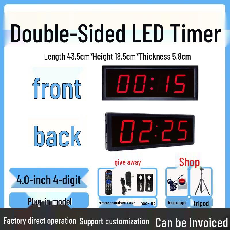 Double-Sided 4-Digit Electronic Referee Timer