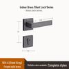 Brass Indoor Magnetic Silent Door Handle for Bedroom & Bathroom
