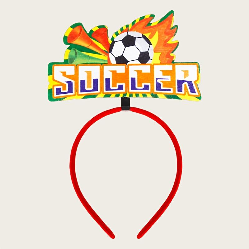7pcs 2026 Football Fan Support Headband | Cute Plastic Style, for Bar Viewing Atmosphere, Football-Themed Party Headwear