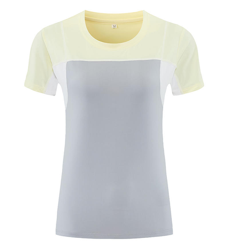 Cross-border outdoor leisure sports t-shirt women s breathable perspiration short-sleeved sports fashion thin t-shirt fitness summer M
