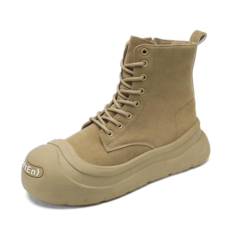 

Men s boots autumn and winter new soft-sole non-slip High top casual boots fashion outdoor boots youth plus size tooling boots 39