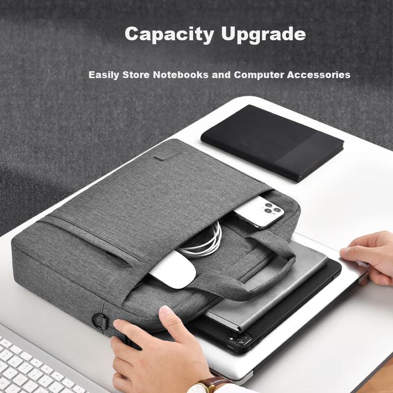 BRINCH Laptop Bag, 14/15.4 Inch, Shockproof And Water-Resistant, Business Shoulder Handbag, Office Briefcase