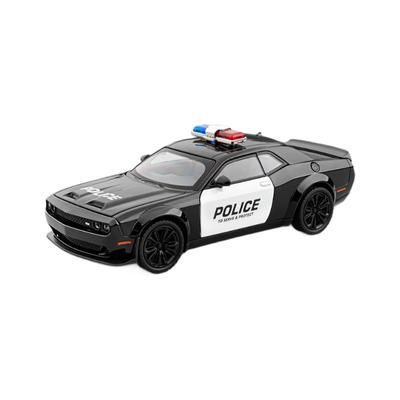 1/22 Dodge Challenger Redeye Hellcat Polizia Lega Auto Sportiva Modello Diecast Suono & Luce Giocattolo Colleziona Esposizione Ornamento Regali