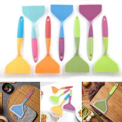 Kitchen Spatula Convenient Silicone Spatula Heat Resistant Non-Stick Cooking Spatula with Hanging Hole Home Supply