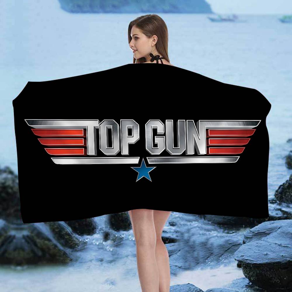 

Film T-Top G-Gun Beach Towel Colorful Bath Towels for Girl Microfiber Quick Dry Sand Free Beach Yoga Spa Gym Pool W40*H60(CM)