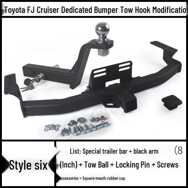 Toyota FJ Cruiser Prado Modified Trailer Tow Hook Tiger Head Bracket