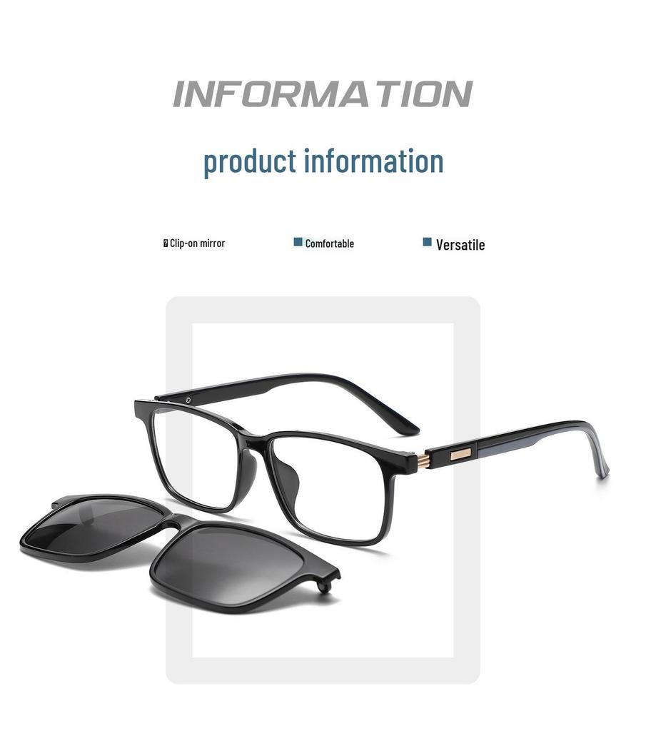 2025 Magnetic Clip-on Unisex Trendy Anti-UV Sunglasses for Driving & Outdoor