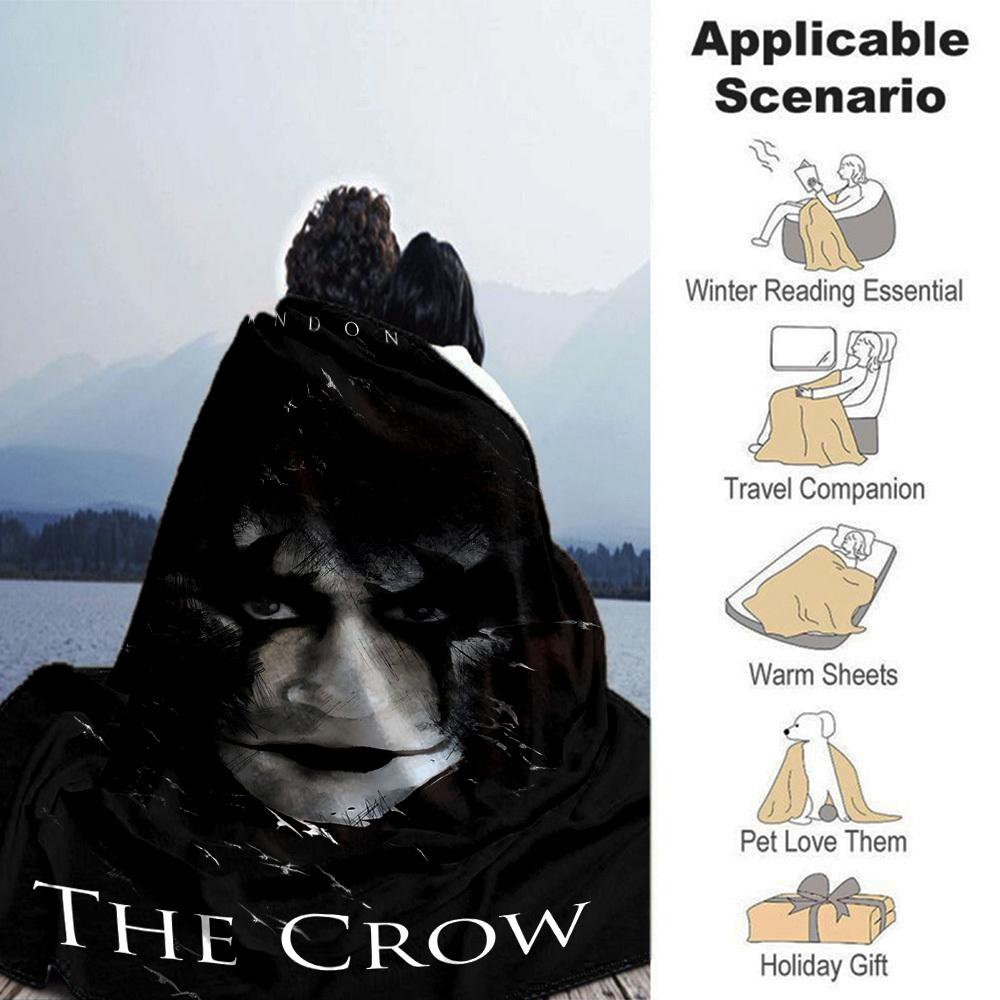 1pc Brandon Lee The Crow Throw Blanket Soft Flannel, Cozy All Season Polyester Perfect for Home, Office