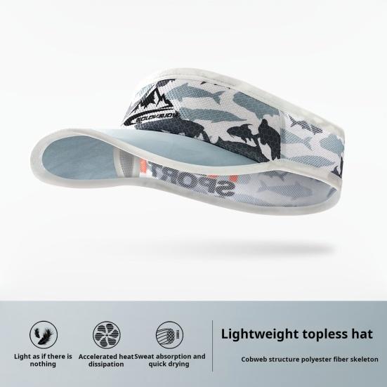 Cappello Parasole Estivo da Esterno con Ampia Visiera Protezione UV Cappello da Pesca Traspirante Assorbente il Sudore Elastico Cappello Estivo da Uomo per Escursionismo Ciclismo