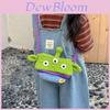Cute And Lightweight Handcrafted Cartoon Alien Crochet Bag Perfect For Kids