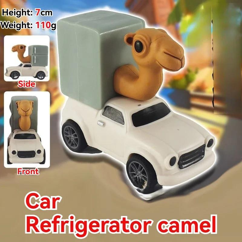 Funny Cartoon Character Cars Toys Unique Design Kids Vehicle Model Tung Tung Tung Sahur Car Figurine Anime Model Children Gifts