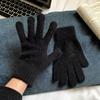 Wind Rabbit Plush Cute Warm Knitted Wool Gloves Long Girl Pink Thickened Soft Cold-proof