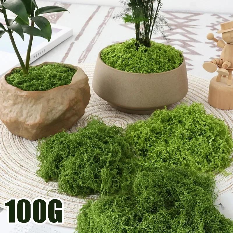 Artificial Green Plants Eternal Life Moss Lawn Mini Landscaping Home Garden Room Decoration Fake Grass DIY Crafts Gifts