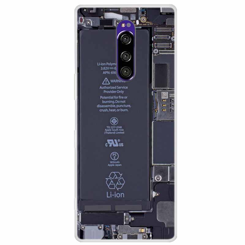 For Sony Xperia 1 Case Luxury Animals Transparent Cover for Sony Xperia1 XZ4 SO-03L SOV40 J8110 J9150 J8170 Phone Shells Covers