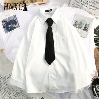 Camicette e camicie con collo a polo, maniche lunghe, stampa casual, alla moda, in tinta unita